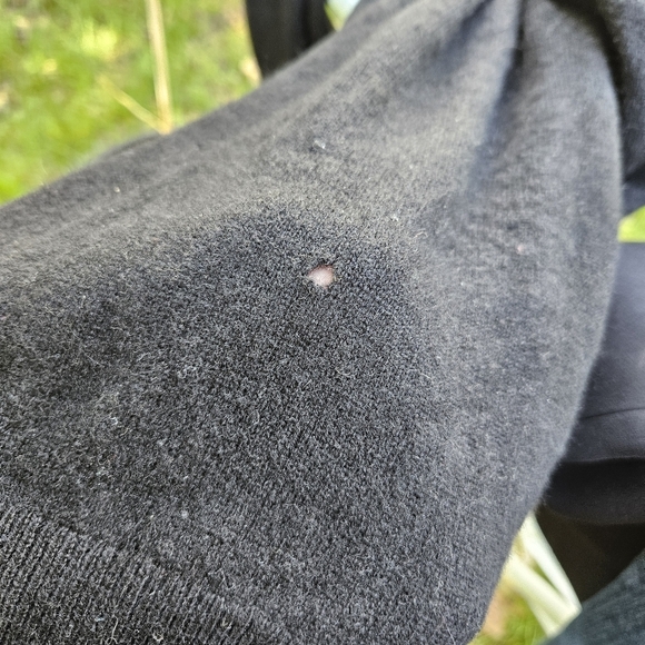 J. Crew Collection black italian cashmere turtleneck sweater size small flawed - Picture 8 of 8